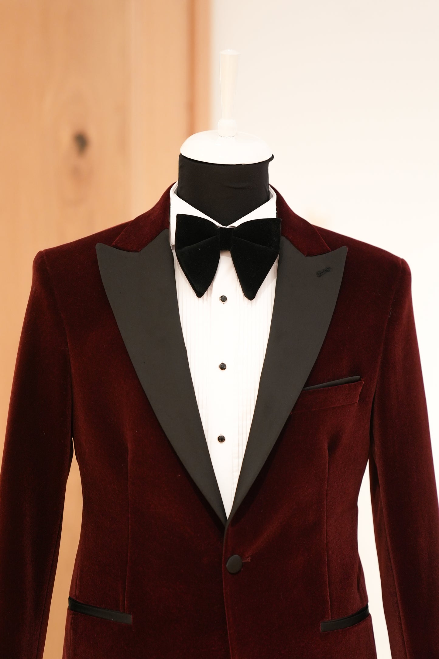 VELVET MAROON TUXEDO SUIT