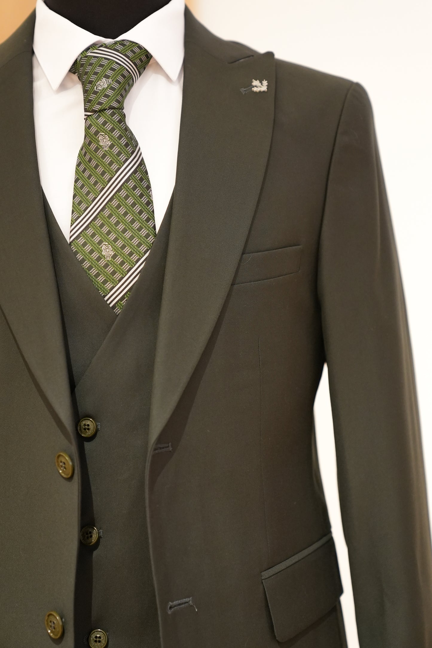 DARK GREEN SLIM SUIT