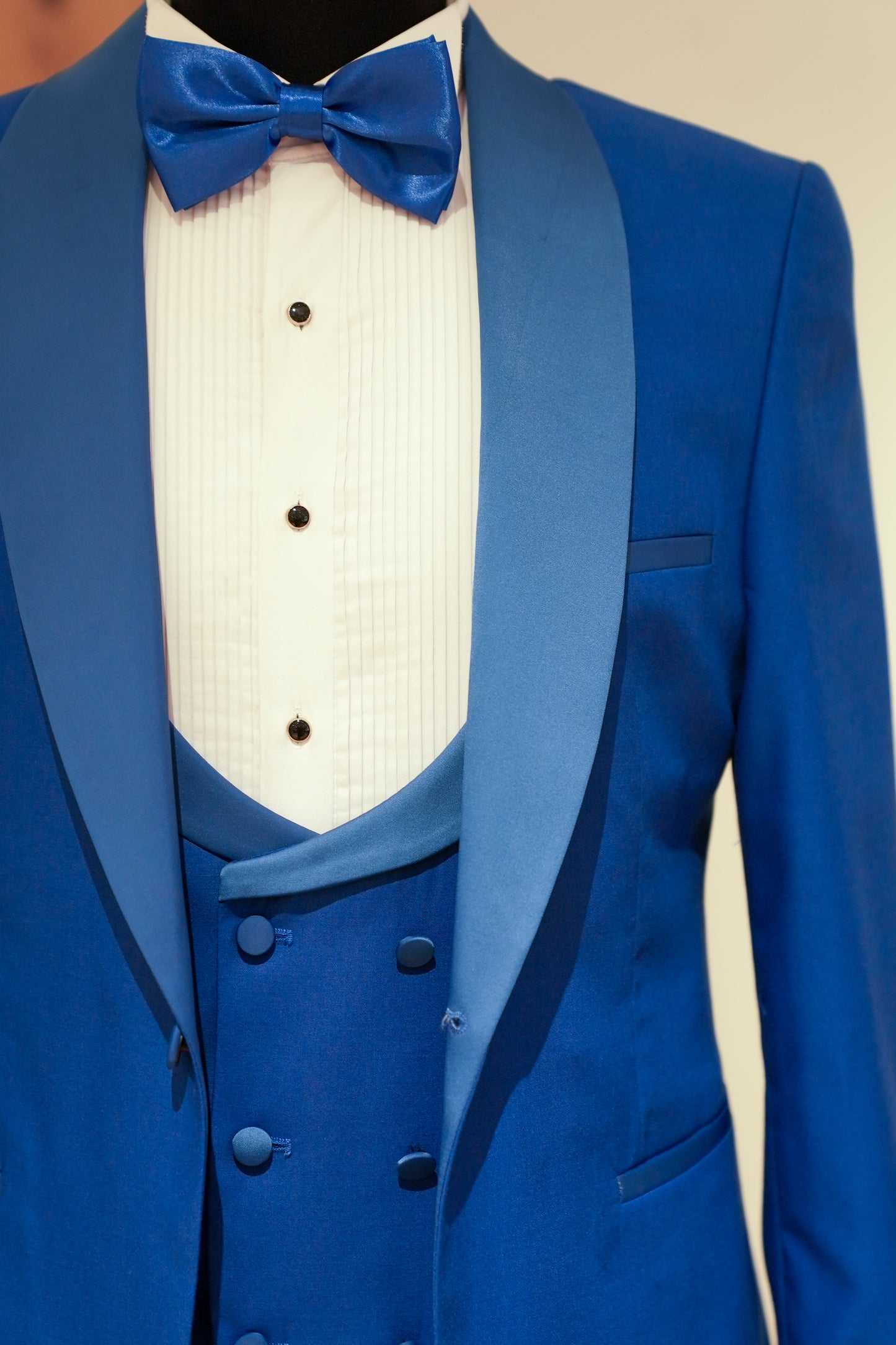 BASIC SLIM BLUE TUXEDO SUITS