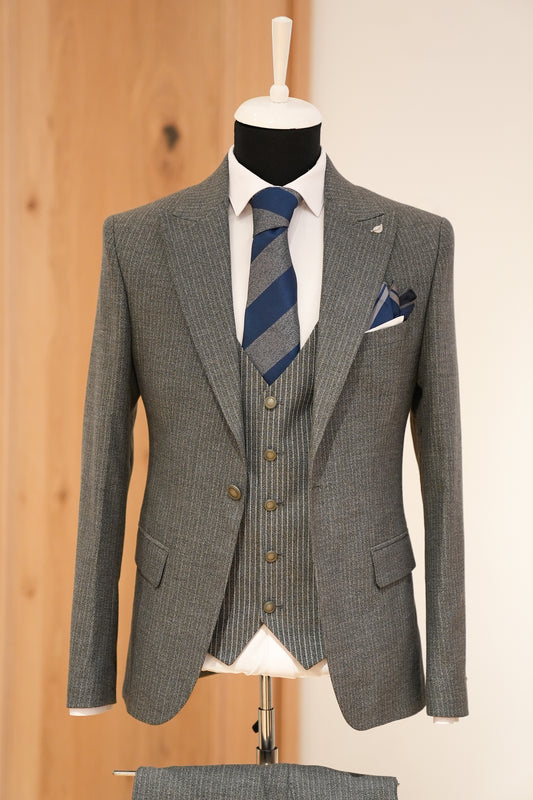 MID GRAY SLIM SUIT