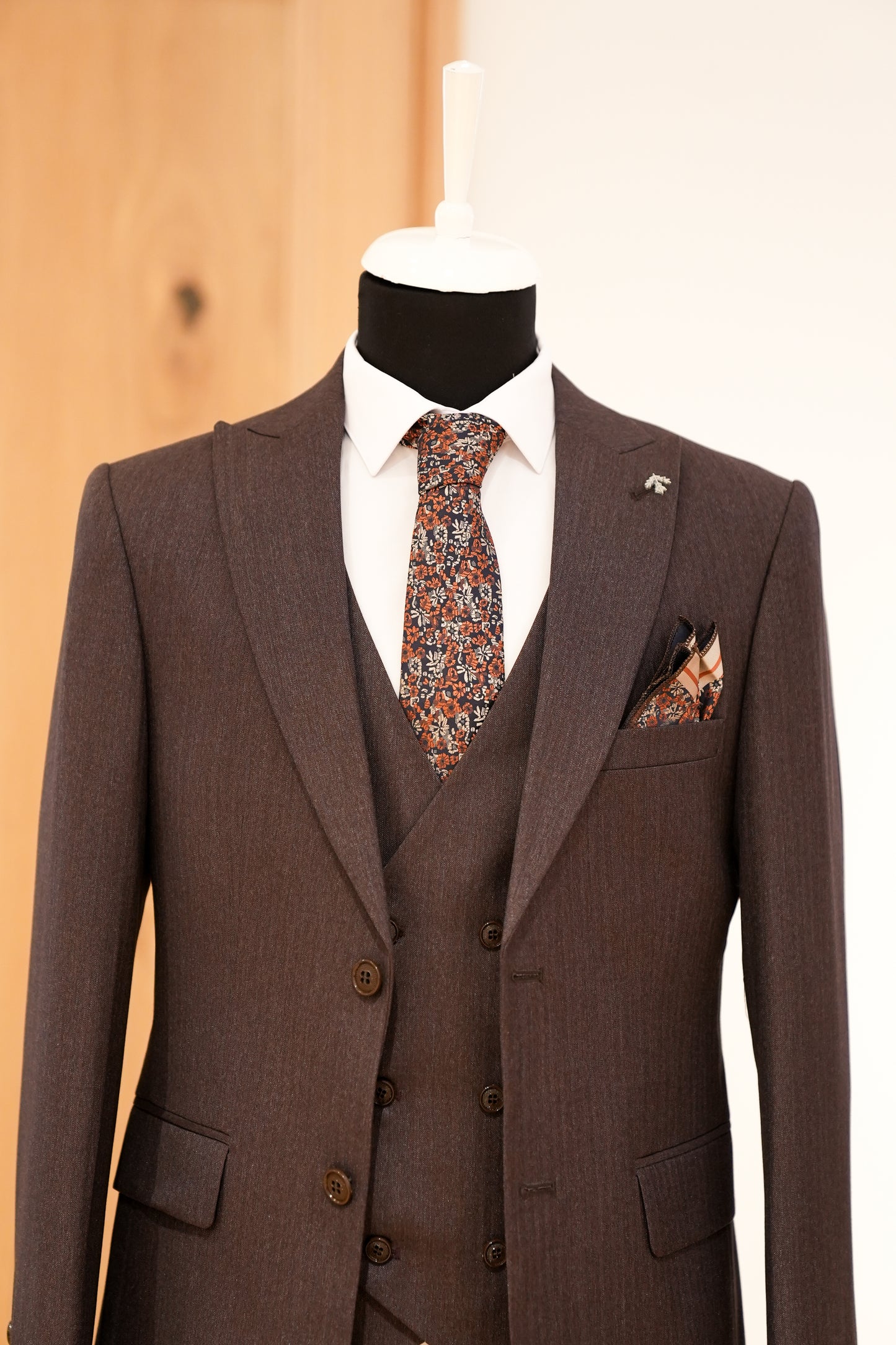 DARK MAROON SLIM SUIT