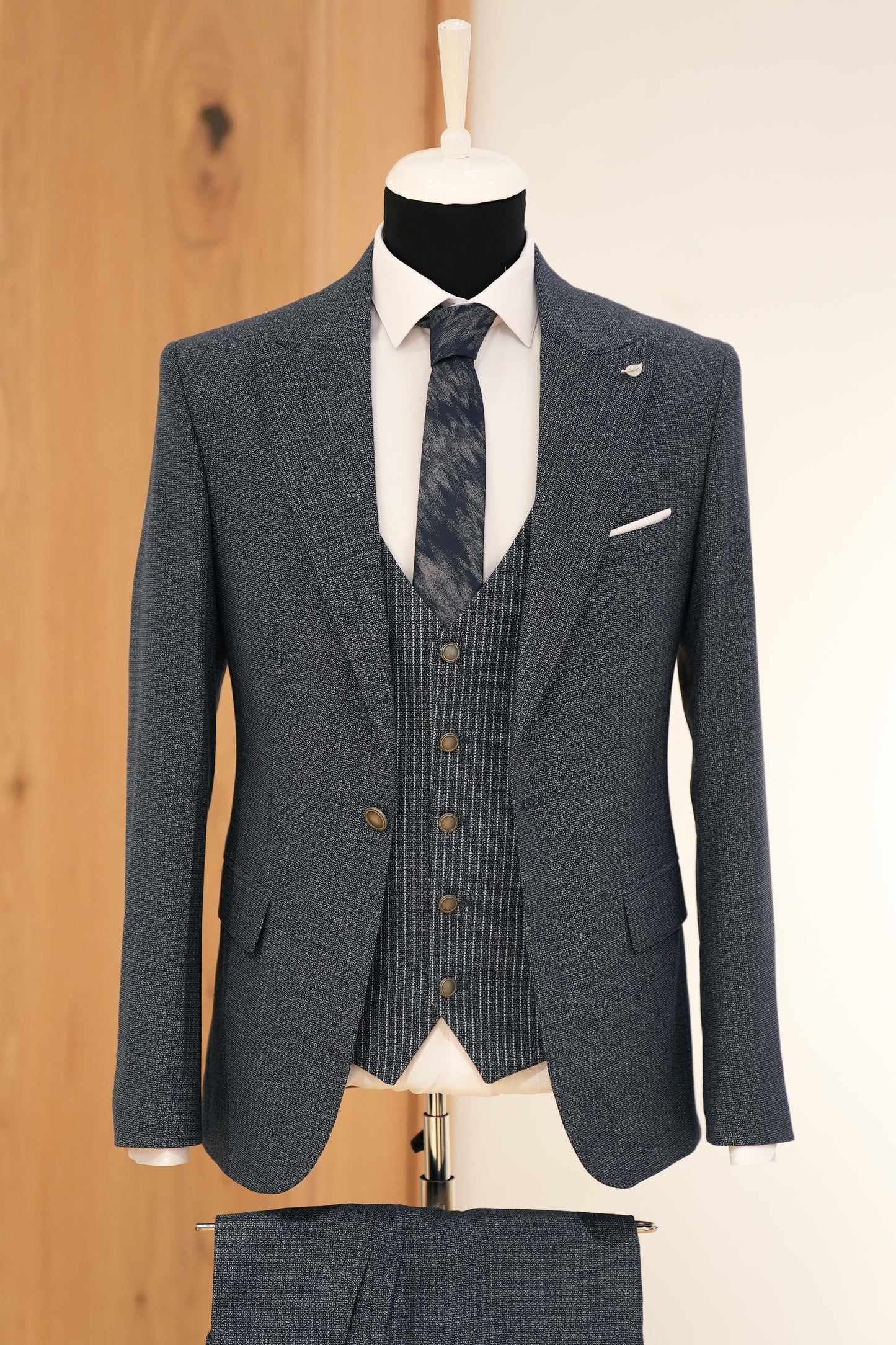 MID BLUE SLIM SUIT